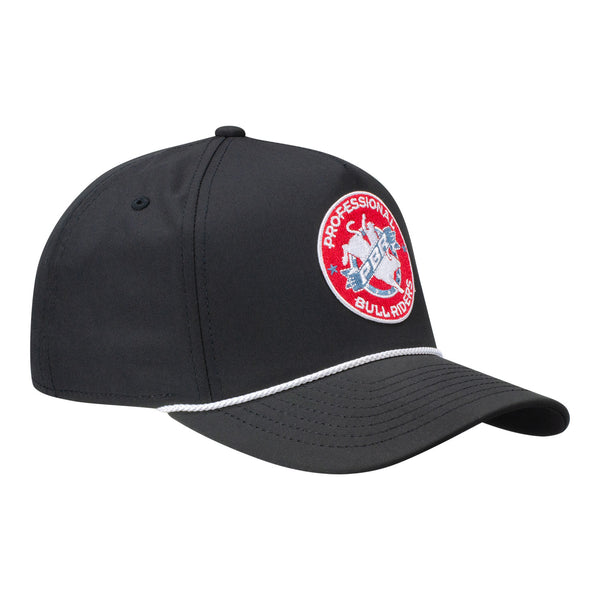 PBR Retro Black Rope Hat - Angled Right Side View