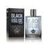 Black & Blue Cologne in Black - Box and Bottle Front View