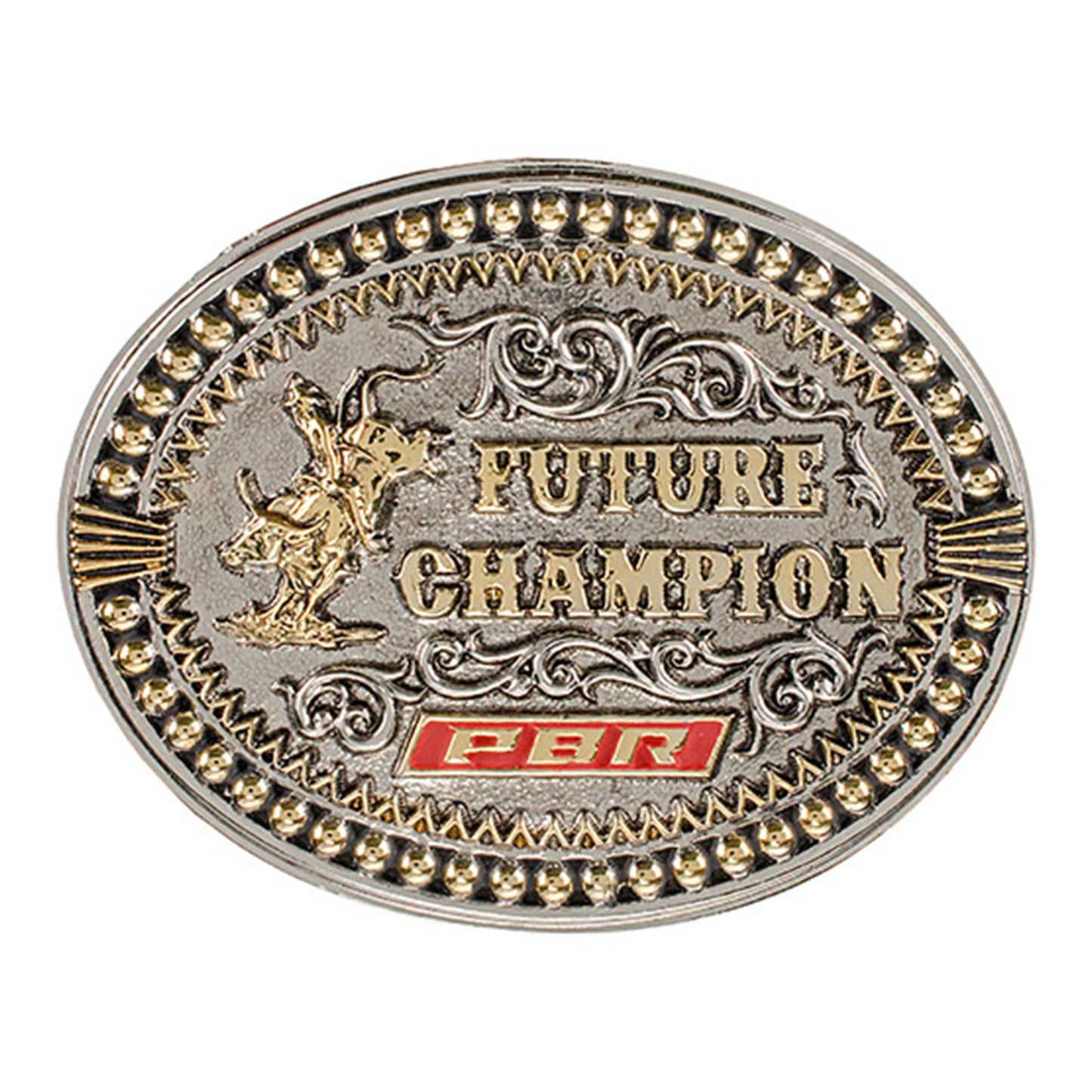 PBR Youth Future Champion Belt Buckle - Front View