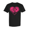 PBR Bull Head Heart Crest Youth T-Shirt - Black