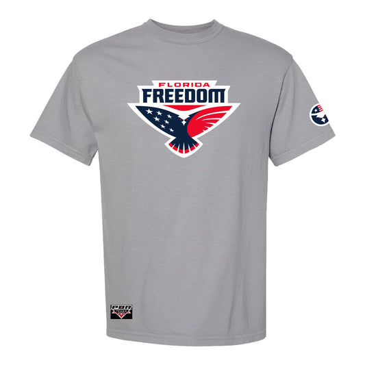 Florida Freedom Icon T-Shirt in Granite - Front View