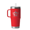 YETI® 25 oz. Red Rambler Mug with Straw Lid