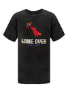 PBR Game Over Shirt in Charcoal Black - Front View