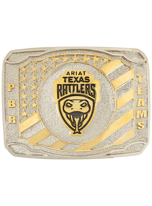 Texas Rattlers Inaugural Teams Buckle - Front View