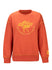 Ladies PBR 30th Anniversary Crew Sweater in Orange - Front View