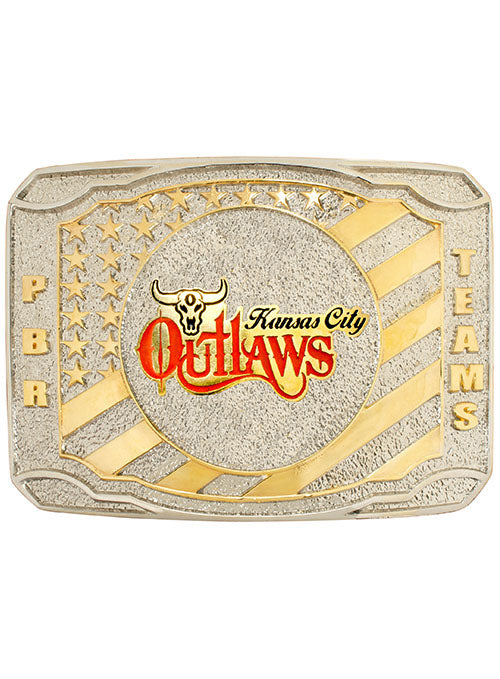 Kansas City Outlaws Inaugural Teams Buckle - Front View