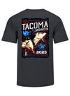 PBR Tacoma 2023 City T-Shirt in Dark Heather Grey - Back View