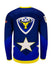 Nashville Stampede Jersey in Blue and Yellow - Back View 