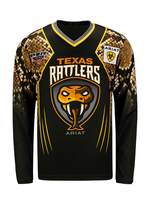 Texas Rattlers Jersey in Black and Gold - Front View
