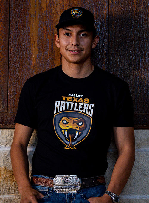 Texas Rattlers T-Shirt in Black on Cody Jesus