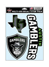 Austin Gamblers 3-pack Decal