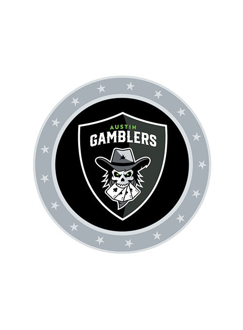 Austin Gamblers Collector's Hat Pin in Black - Front View
