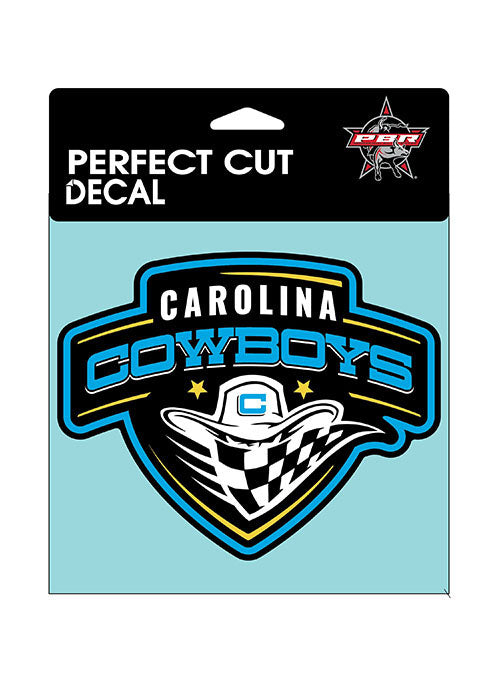 Carolina Cowboys 6x6 Decal - Front View