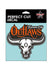 Kansas City Outlaws 6x6 Decal - Front View