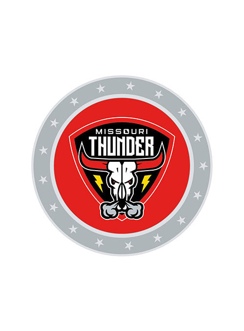 Missouri Thunder Collector's Hat Pin in Red - Front View