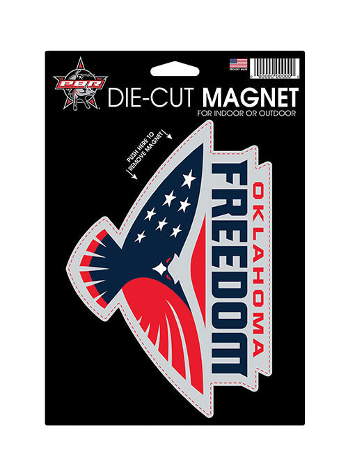Oklahoma Freedom Die-cut Magnet - Front View