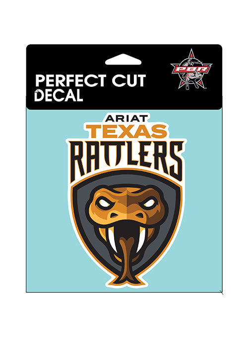 Texas Rattlers 6x6 Decal - Front View