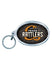 Texas Rattlers Acrylic Key Ring in Silver and Black - Front View