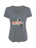 Ladies "El PBR" T-Shirt in Grey - Front View