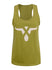 PBR Wrangler 20X Ladies Tank Top in Olive Green - Front View