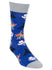 PBR Cowboy Icons Sock in Blue - Ride Side View
