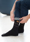 Wrangler Patch Sock in Black - Model Shot