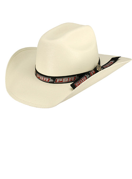 Youth Cowboy Hat in Off White - Left Side View