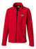 PBR Cutter & Buck Youth Full-Zip Microfleece Jacket in Red - Front View