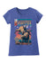 PBR Unstoppable Cowgirl Youth Shirt in Royal Heather - Front View