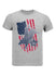 PBR Youth Flag Bull Rider T-Shirt in Grey - Front View