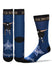 PBR Spotted Demon Sock in Blue - Front Back and Side View