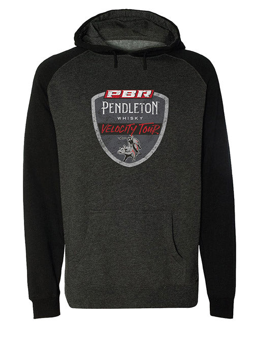 PBR Velocity Tour Sweatshirt in Charcoal Grey - Front View