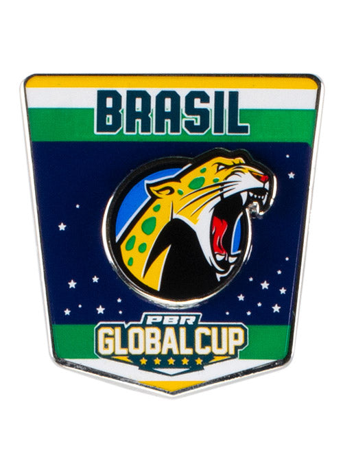Brasil Global Cup Hatpin - Front View