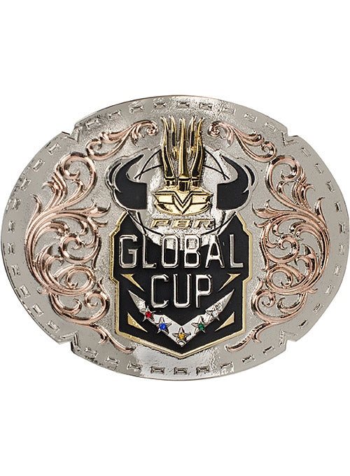 PBR Global Cup Belt Buckle - Front View