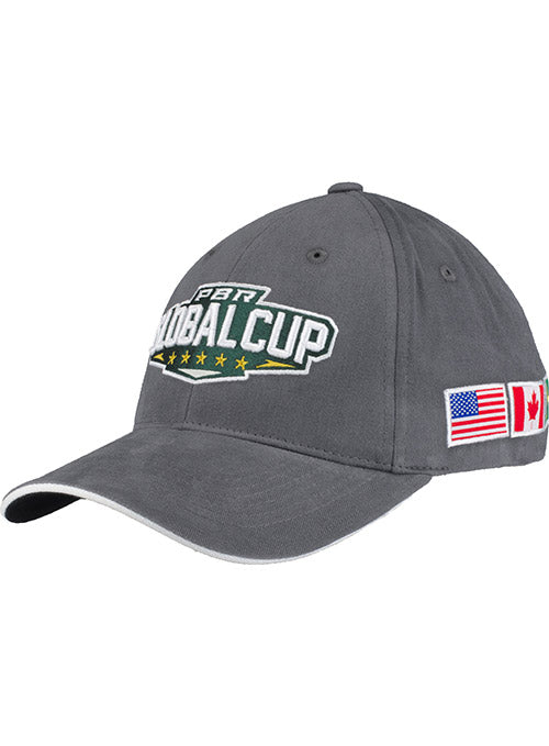 PBR Global Cup Hat in Grey - Left Side View
