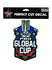 2019 PBR Global Cup 8x8 Decal in Black Red White and Blue - Front View