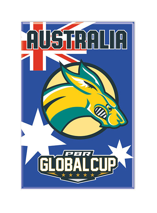 PBR Global Cup Australia Magnet - Front View