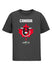 Global Cup Canada Team Mascot Youth T-Shirt in Charcoal - Front View