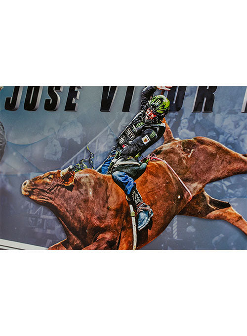 Limited Edition Leme 2021 World Finals Memorabilia Piece - Close Up Man Riding Bull