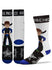PBR Kaique Pacheco Sock in Black White and Blue - Front Back and Side View